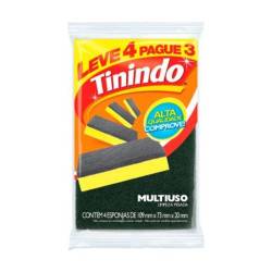 Esponja Tinindo 4 unidades Esponja Tinindo 4 unidades