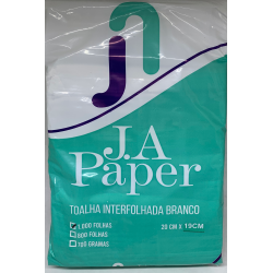 Papel Toalha JA Branco 1000 folhas Papel Toalha JA Branco 1000 folhas