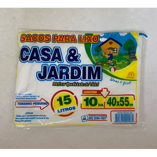 Saco de Lixo Casa e Jardim Leitoso